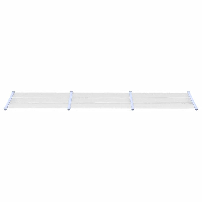 Copertină de ușă, gri și transparent, 358,5x90 cm, policarbonat - WALTI WALTI