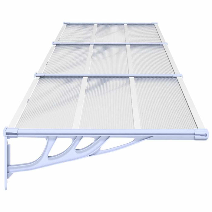 Copertină de ușă, gri și transparent, 358,5x90 cm, policarbonat - WALTI WALTI