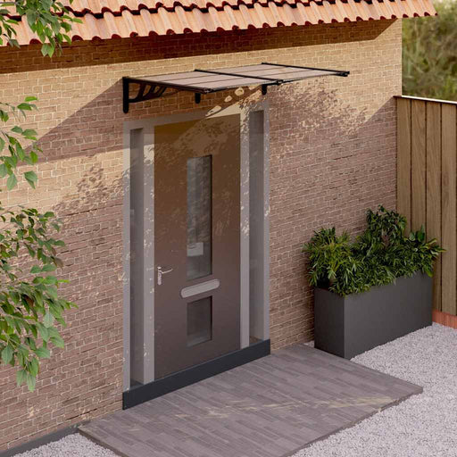 Copertină de ușă, negru, 152,5x90 cm, policarbonat - WALTI WALTI
