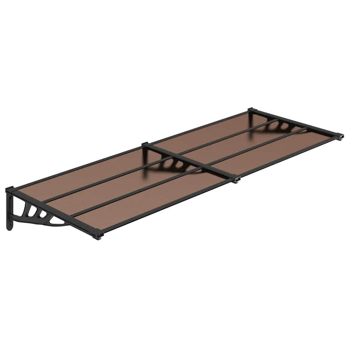 Copertină de ușă, negru, 239x90 cm, policarbonat - WALTI WALTI
