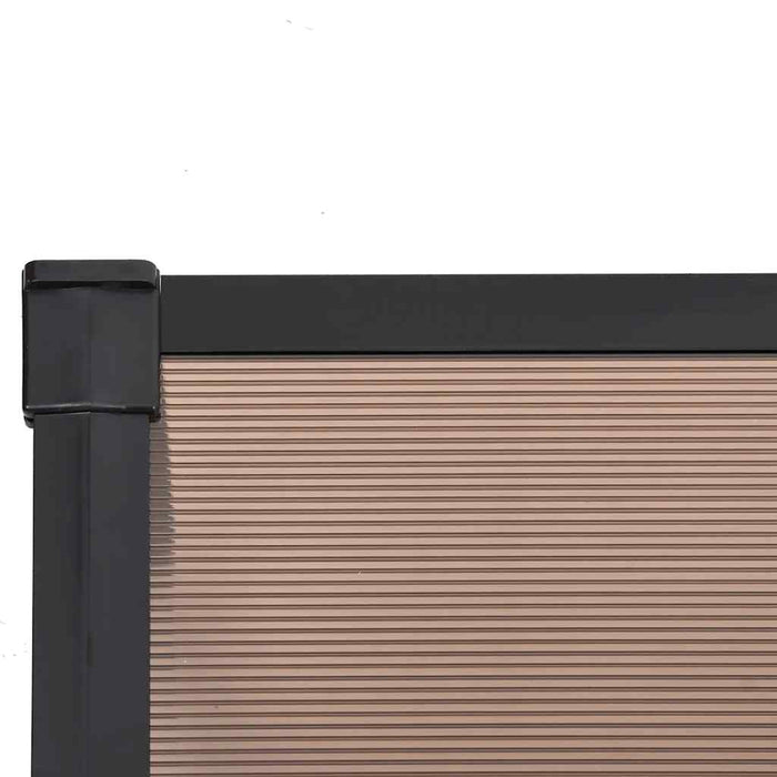 Copertină de ușă, negru, 239x90 cm, policarbonat - WALTI WALTI