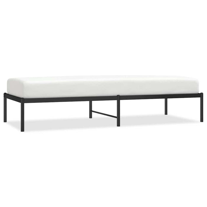 Cadru pat metalic, negru, 75x190 cm - WALTI WALTI