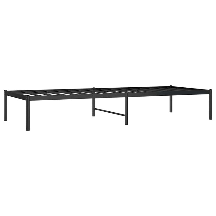 Cadru pat metalic, negru, 75x190 cm - WALTI WALTI