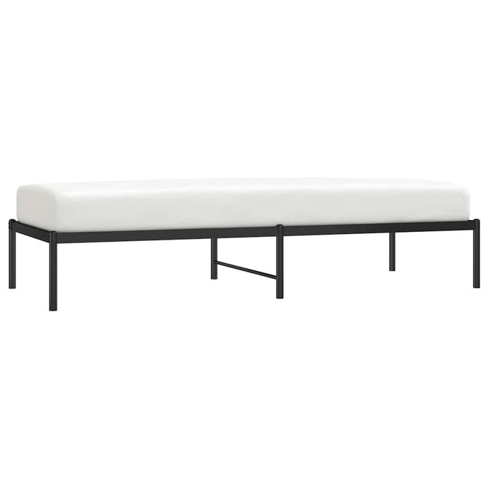 Cadru pat metalic, negru, 75x190 cm - WALTI WALTI