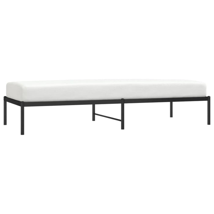 Cadru pat metalic, negru, 80x200 cm - WALTI WALTI