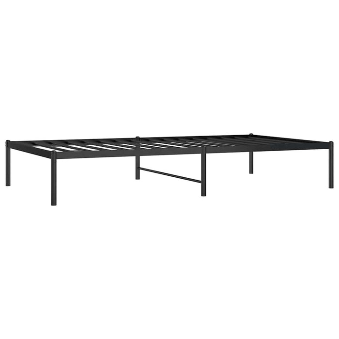 Cadru pat metalic, negru, 100x190 cm - WALTI WALTI