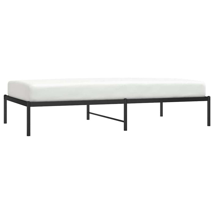 Cadru pat metalic, negru, 100x190 cm - WALTI WALTI