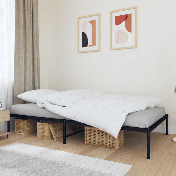 Cadru pat metalic, negru, 107x203 cm - WALTI WALTI