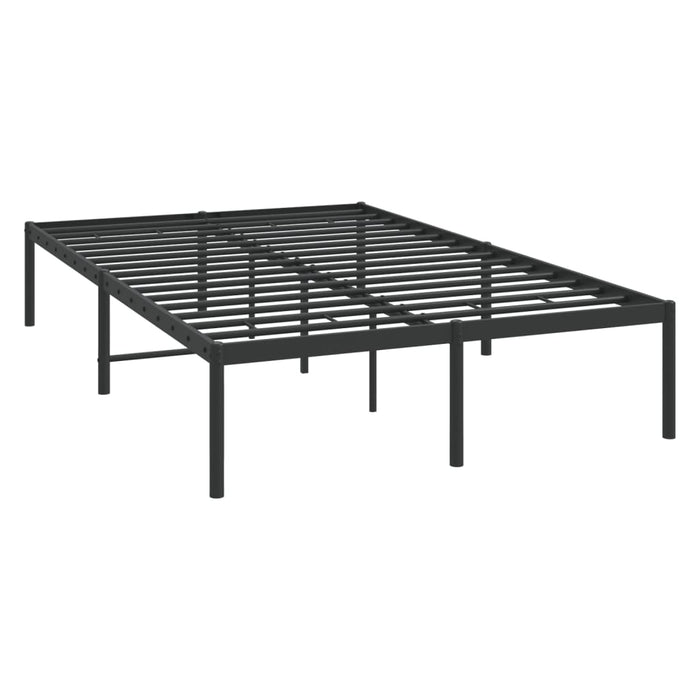 Cadru pat metalic, negru, 120x190 cm - WALTI WALTI