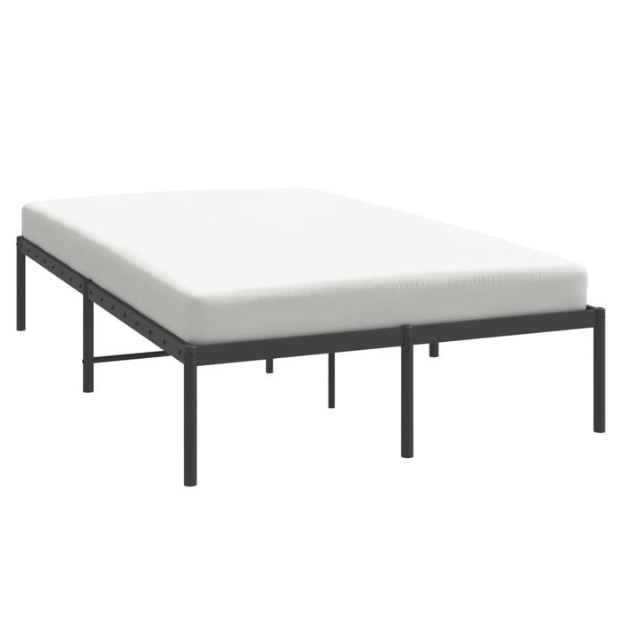 Cadru pat metalic, negru, 120x190 cm - WALTI WALTI