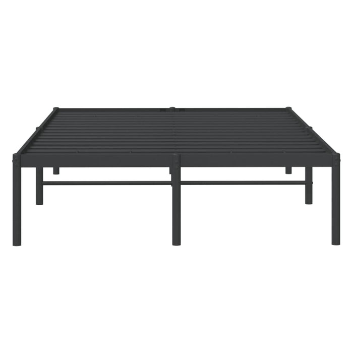Cadru pat metalic, negru, 120x190 cm - WALTI WALTI