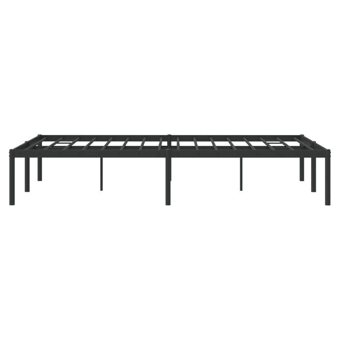 Cadru pat metalic, negru, 120x190 cm - WALTI WALTI