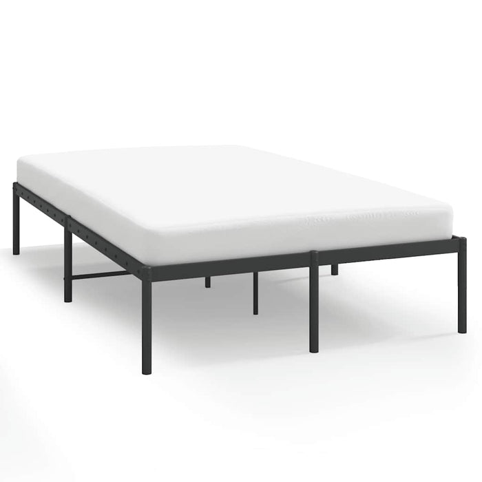 Cadru pat metalic, negru, 135x190 cm - WALTI WALTI