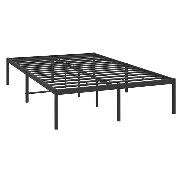 Cadru pat metalic, negru, 135x190 cm - WALTI WALTI