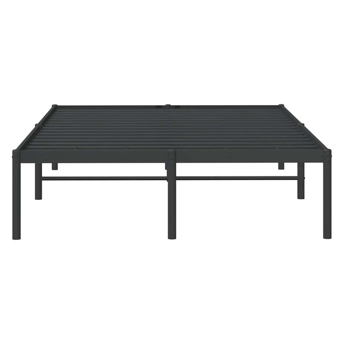 Cadru pat metalic, negru, 135x190 cm - WALTI WALTI