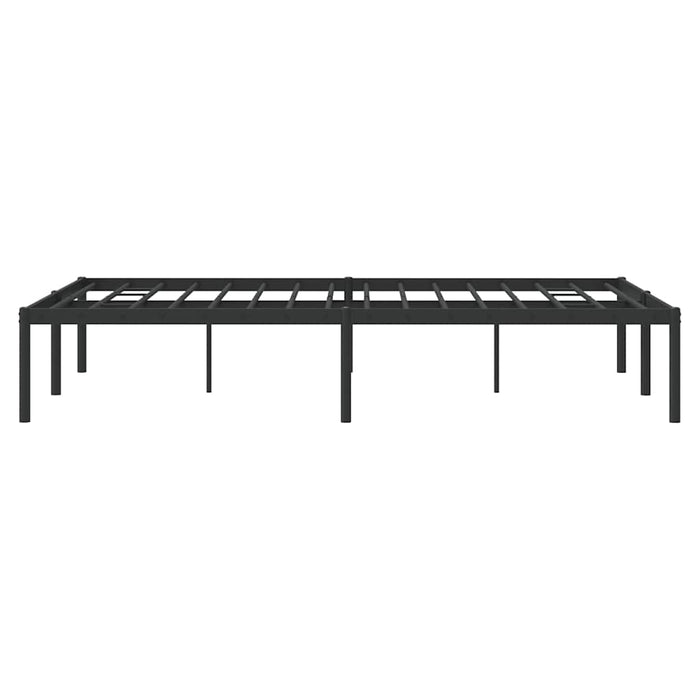 Cadru pat metalic, negru, 135x190 cm - WALTI WALTI