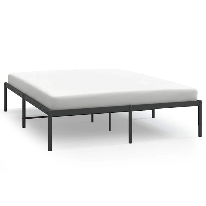 Cadru pat metalic, negru, 140x190 cm - WALTI WALTI