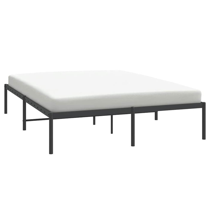 Cadru pat metalic, negru, 140x190 cm - WALTI WALTI