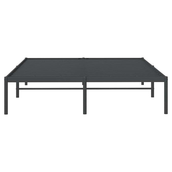 Cadru pat metalic, negru, 140x190 cm - WALTI WALTI