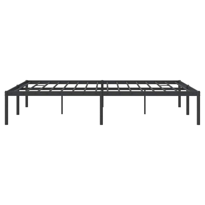 Cadru pat metalic, negru, 140x190 cm - WALTI WALTI