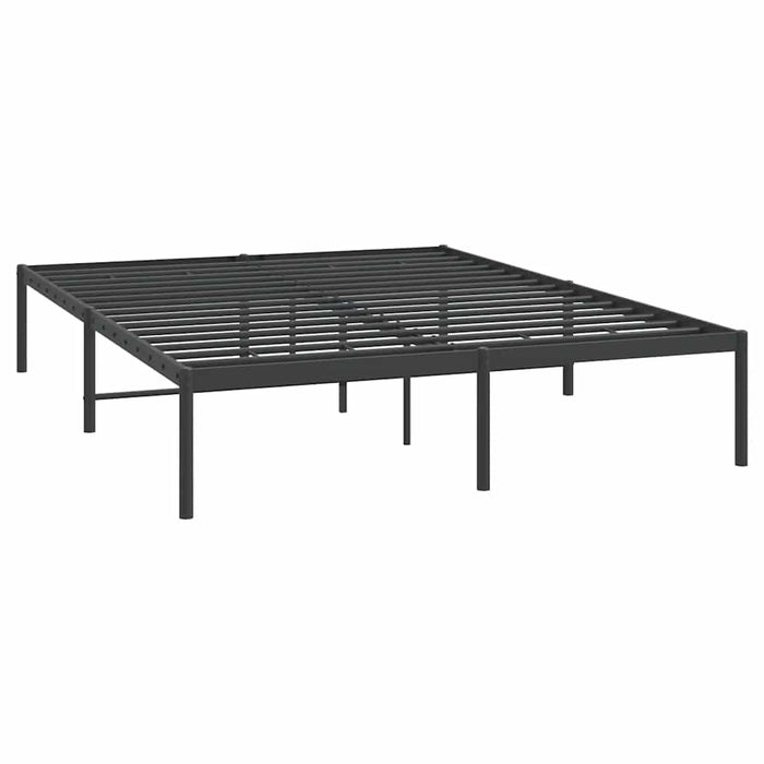 Cadru pat metalic, negru, 140x200 cm - WALTI WALTI