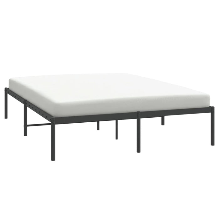 Cadru pat metalic, negru, 150x200 cm - WALTI WALTI