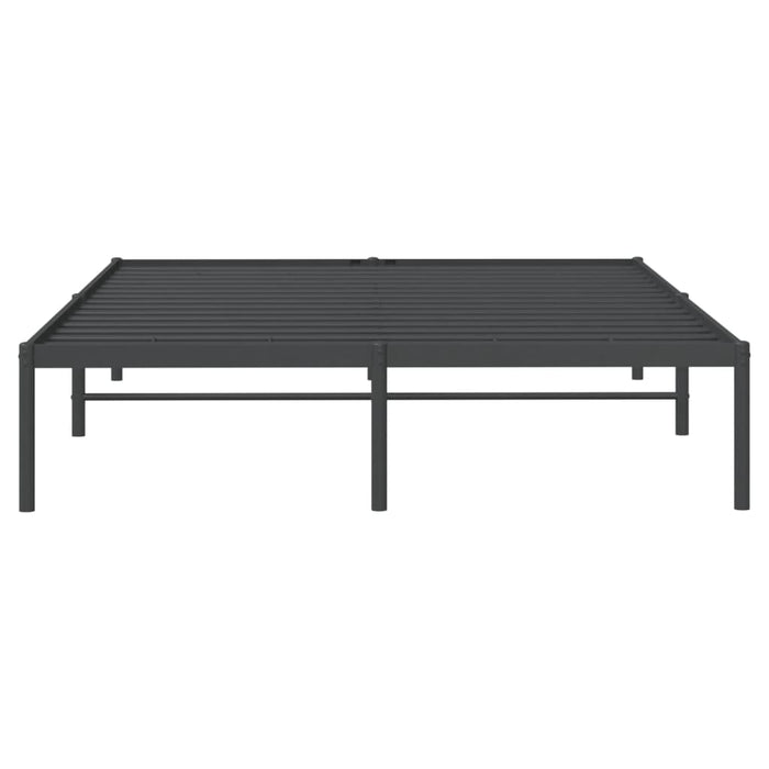 Cadru pat metalic, negru, 150x200 cm - WALTI WALTI