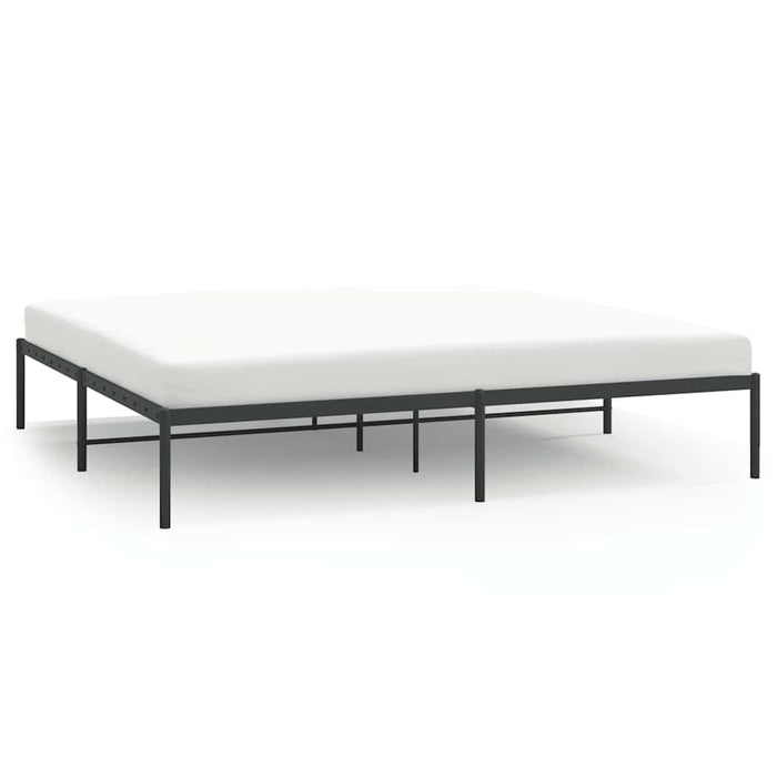 Cadru pat metalic, negru, 180x200 cm - WALTI WALTI