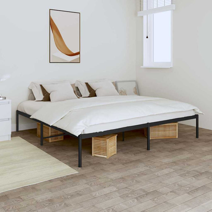 Cadru pat metalic, negru, 180x200 cm - WALTI WALTI