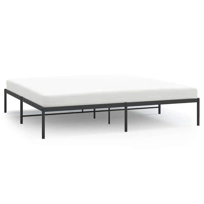 Cadru pat metalic, negru, 200x200 cm - WALTI WALTI