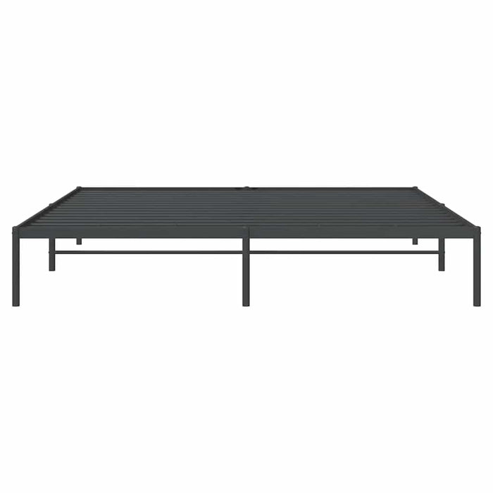 Cadru pat metalic, negru, 200x200 cm - WALTI WALTI