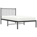 Cadru de pat metalic cu tăblie, negru, 90x190 cm - WALTI WALTI