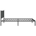 Cadru de pat din metal cu tăblie, negru, 100x200 cm - WALTI WALTI