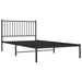Cadru de pat din metal cu tăblie, negru, 107x203 cm - WALTI WALTI