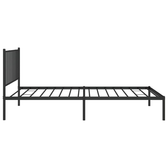 Cadru de pat din metal cu tăblie, negru, 107x203 cm - WALTI WALTI