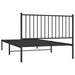 Cadru de pat din metal cu tăblie, negru, 107x203 cm - WALTI WALTI