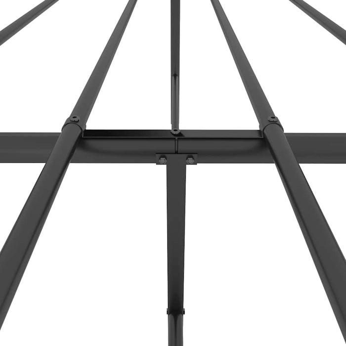 Cadru pat metalic cu tăblii de cap/picioare, negru, 183x213 cm - WALTI WALTI