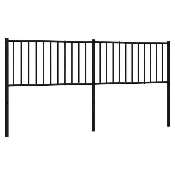 Tăblie de pat metalică, negru, 180 cm - WALTI WALTI