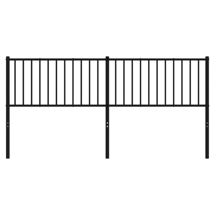 Tăblie de pat metalică, negru, 180 cm - WALTI WALTI