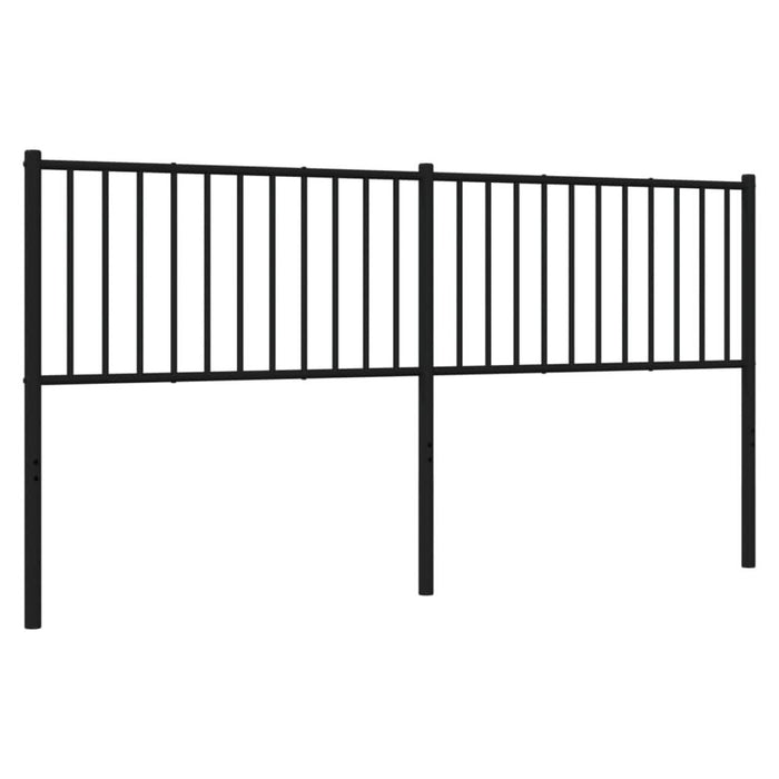 Tăblie de pat metalică, negru, 180 cm - WALTI WALTI