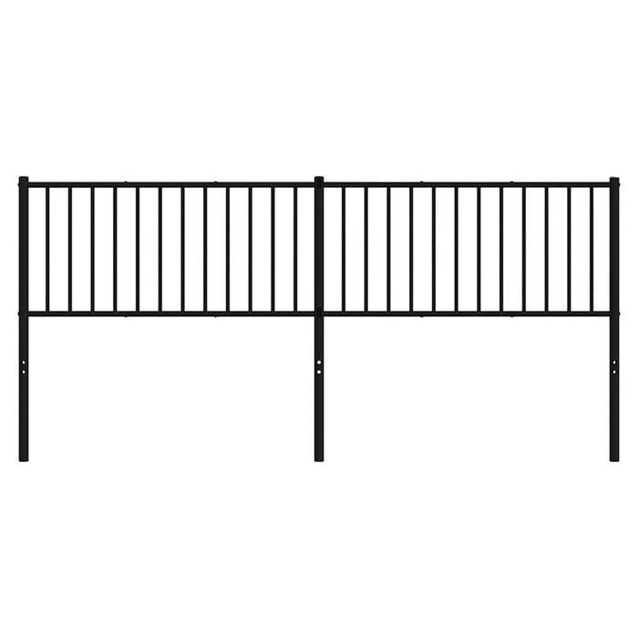 Tăblie de pat de schimb metalică, negru, 193 cm WALTI