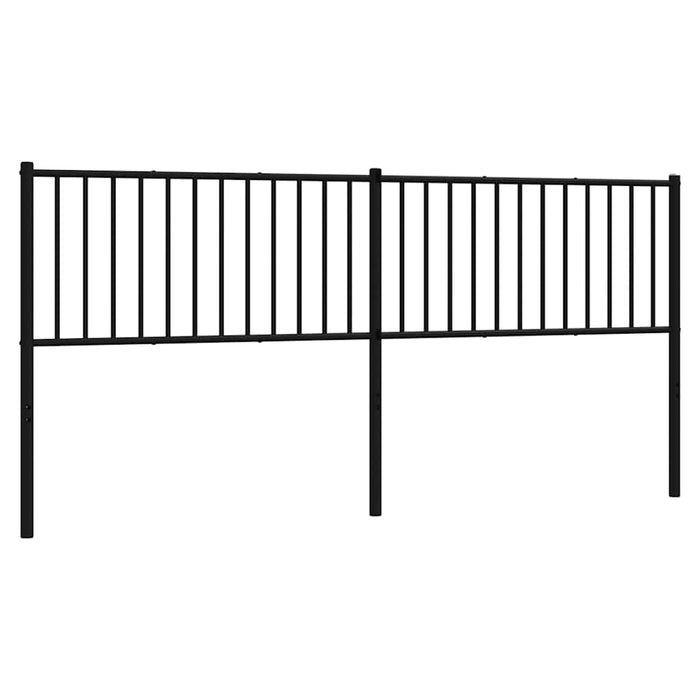 Tăblie de pat de schimb metalică, negru, 200 cm WALTI