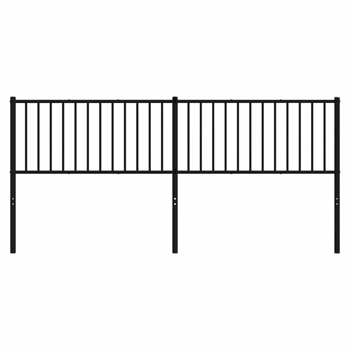 Tăblie de pat de schimb metalică, negru, 200 cm WALTI