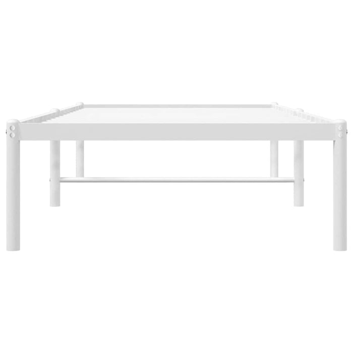 Cadru pat metalic, alb, 75x190 cm - WALTI WALTI