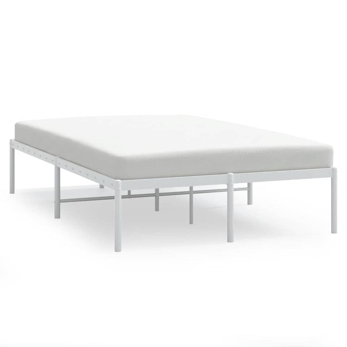 Cadru pat metalic, alb, 120x190 cm WALTI
