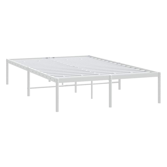 Cadru pat metalic, alb, 120x190 cm WALTI