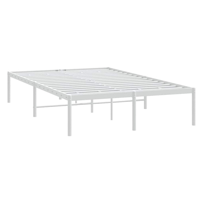 Cadru pat metalic, alb, 120x200 cm WALTI