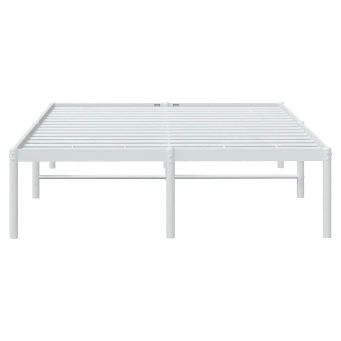 Cadru pat metalic, alb, 120x200 cm WALTI