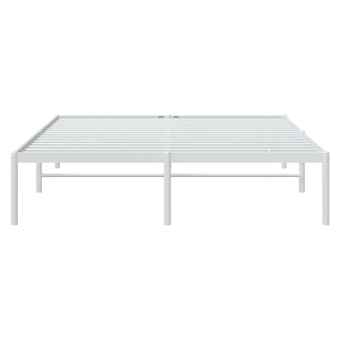 Cadru pat metalic, alb, 140x190 cm - WALTI WALTI