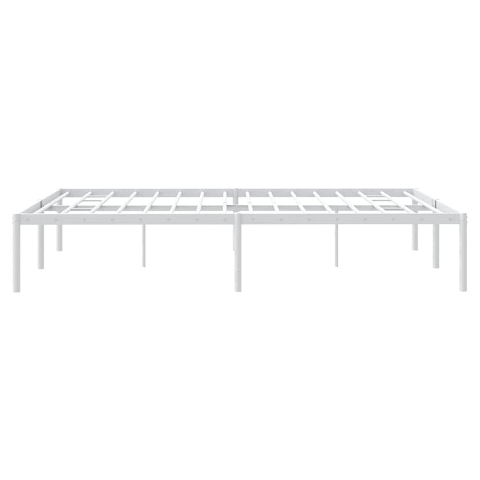 Cadru pat metalic, alb, 140x190 cm - WALTI WALTI